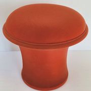 Pouf Ottoman Mushroom Stool Vintage 1960 Wool Jersey DLG Pierre Paulin