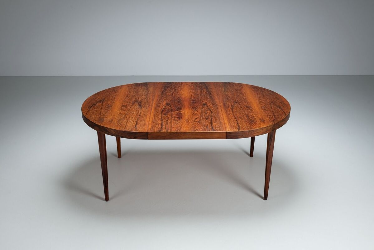 Kai Kristiansen dining table in rosewood Villy Schou Andersen Denmark 1960