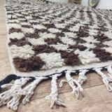 Handmade wool Berber rug 300X195 cm