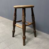 Ancien tabouret de pub anglais antique Windsor