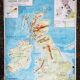 Carte mdi Iles britanniques Bénélux vintage