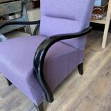 Art Deco Lilac Armchair, 1920s