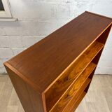 Scandinavian open library in teak, 60s