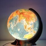 Globe terrestre en verre art déco illuminé Oestergaard columbus