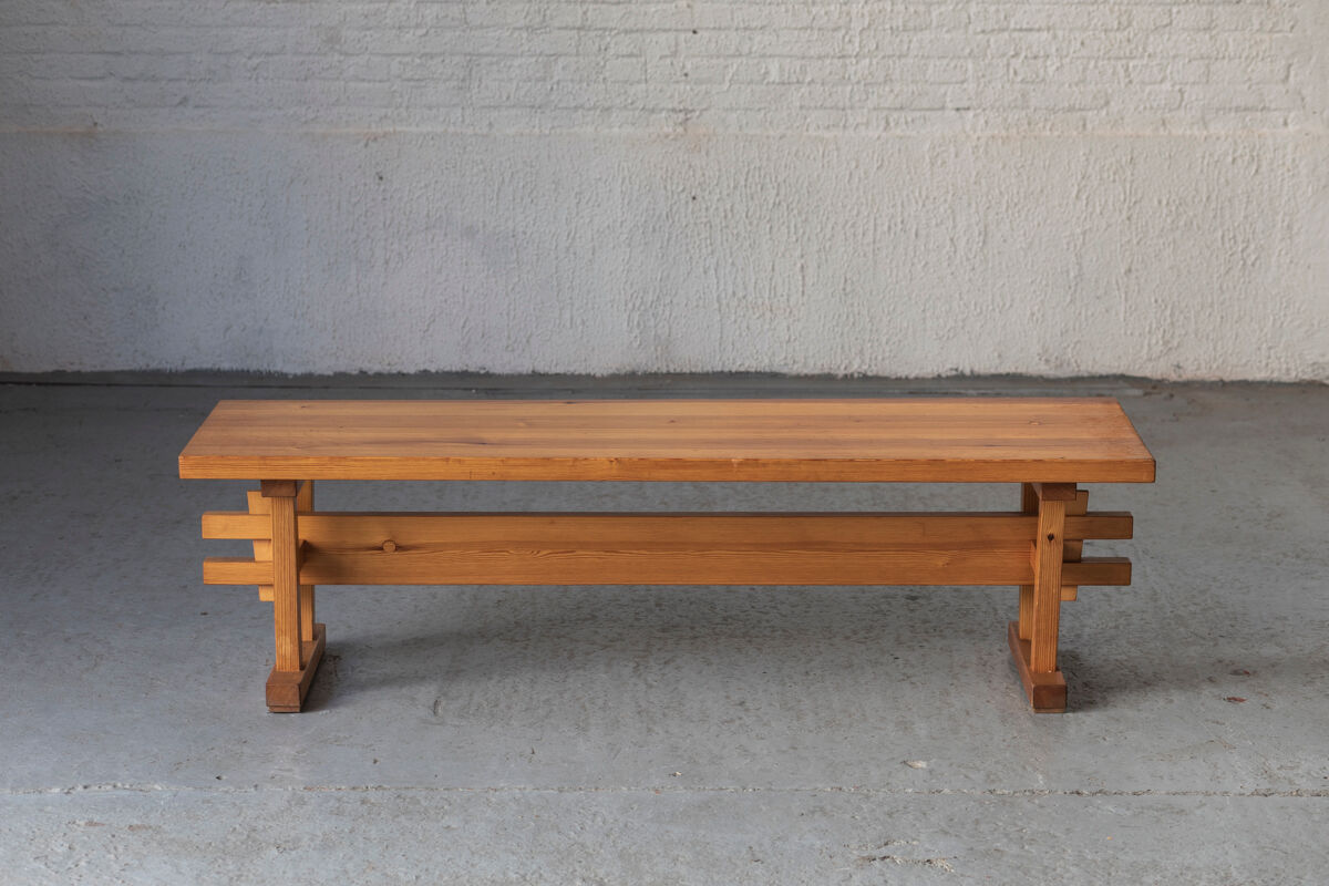 Dining set of 3 in solid oregon pine