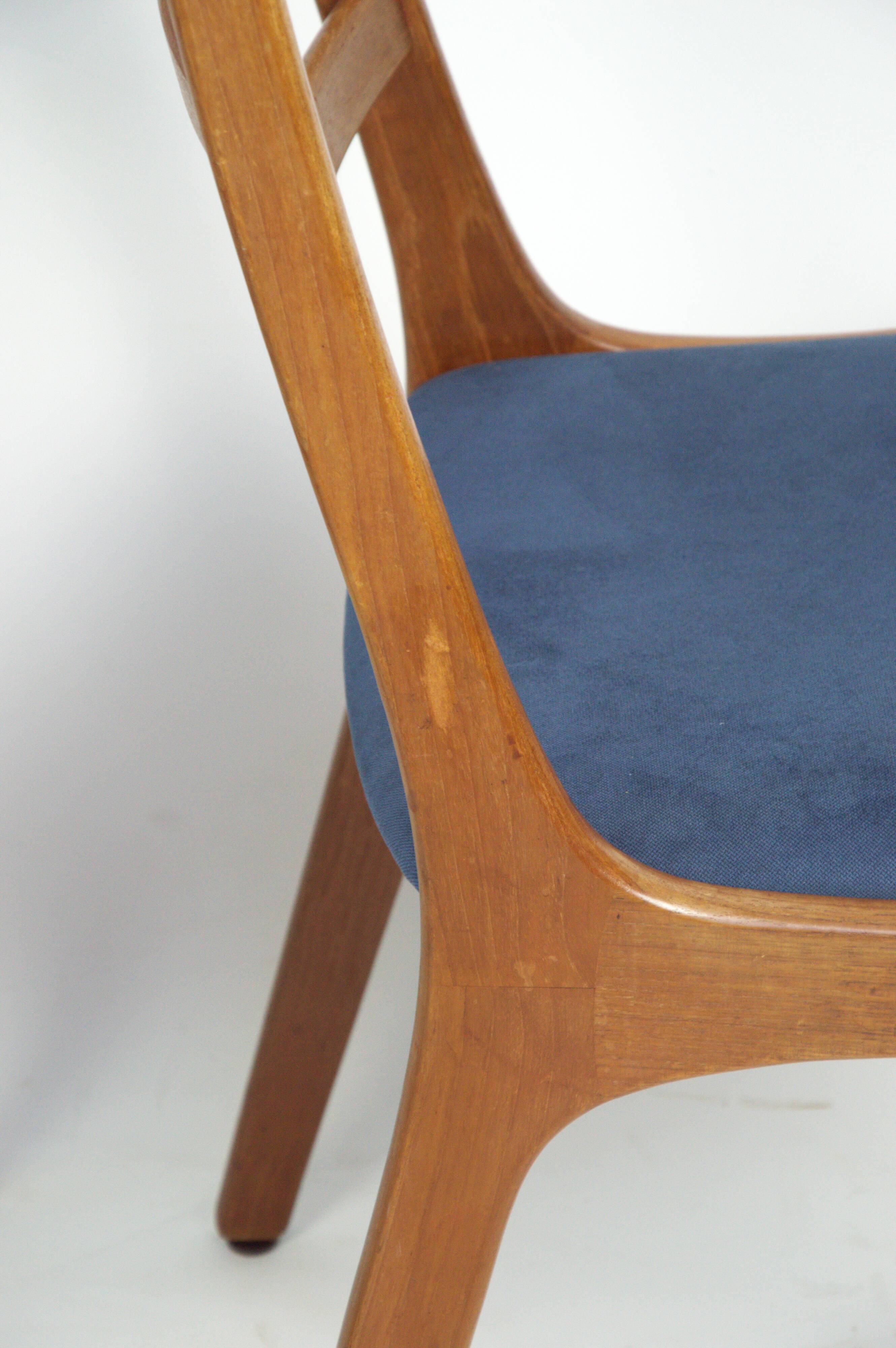 Ensemble de quatre chaises, K.S. Mobelfabrik, Danemark, années 1960