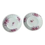 Set of 2 porcelain plates