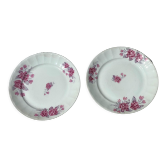 Set of 2 porcelain plates