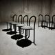 Ensemble de 8 chaises de salle à manger postmodernes par Samo, 1980