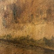 Tableau paysage de campagne Édouard Lefevre 1879