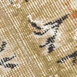 2x10 Beige Brown Floral Turkish Runner Rug, 73x302Cm SK 7009
