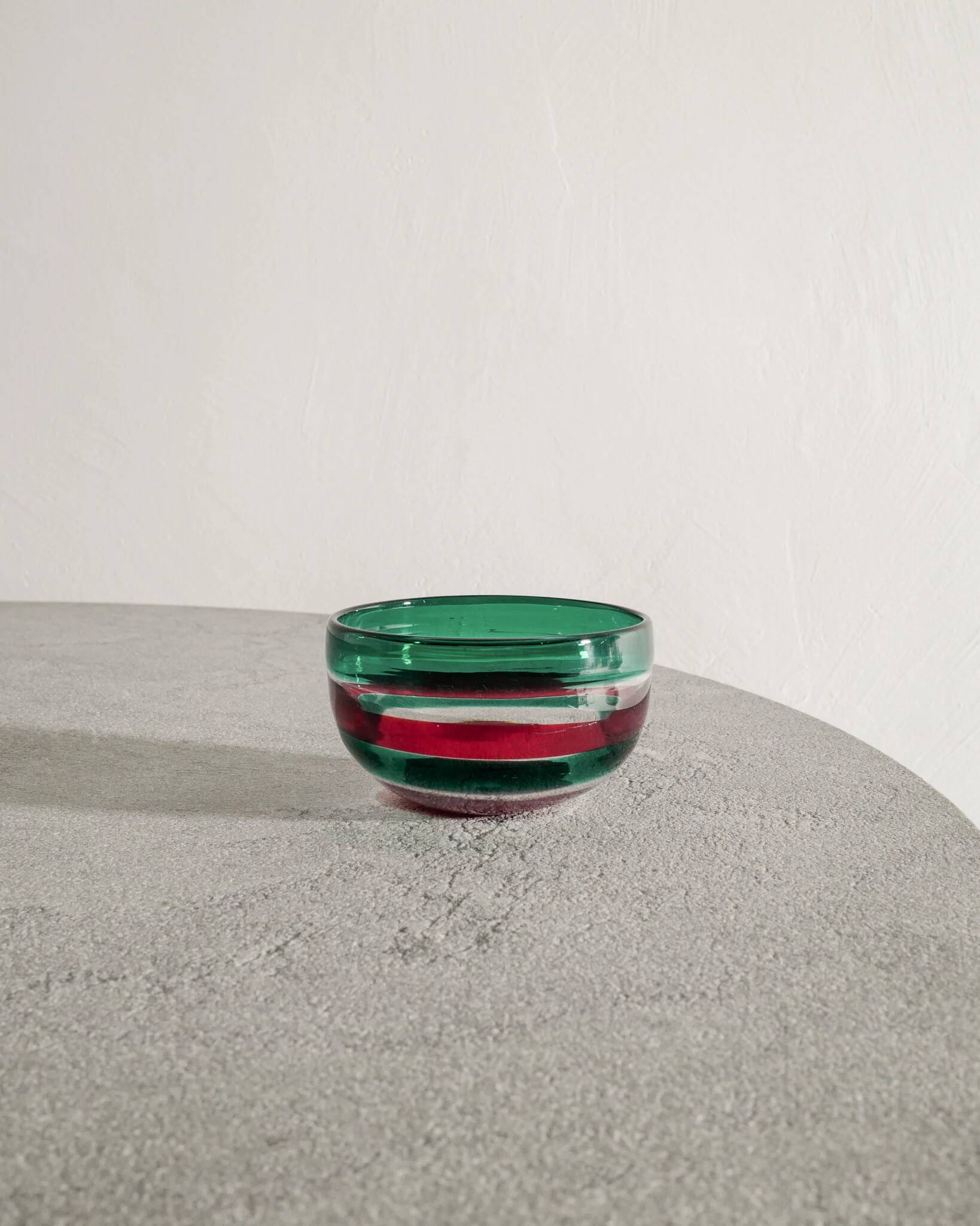 Vintage Italian Mid Century Glass Bowl Fulvio by Bianconi for Venini, 1950s
