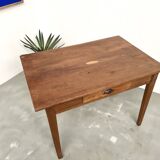 Solid cherry wood desk with spindle legs