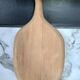 Vintage cutting board with swan neck handle