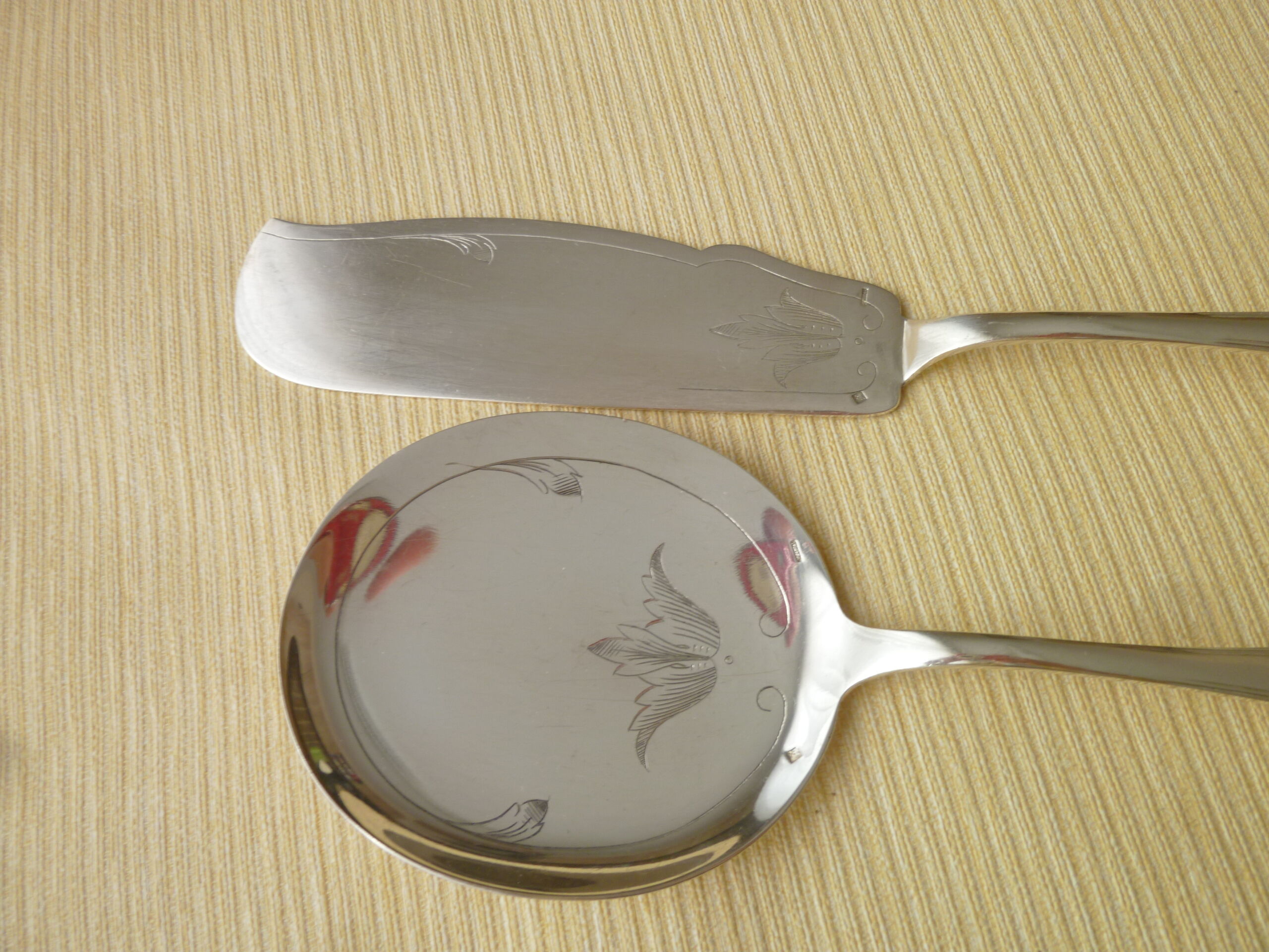 Silver Metal Ice Service Cutlery Argental
