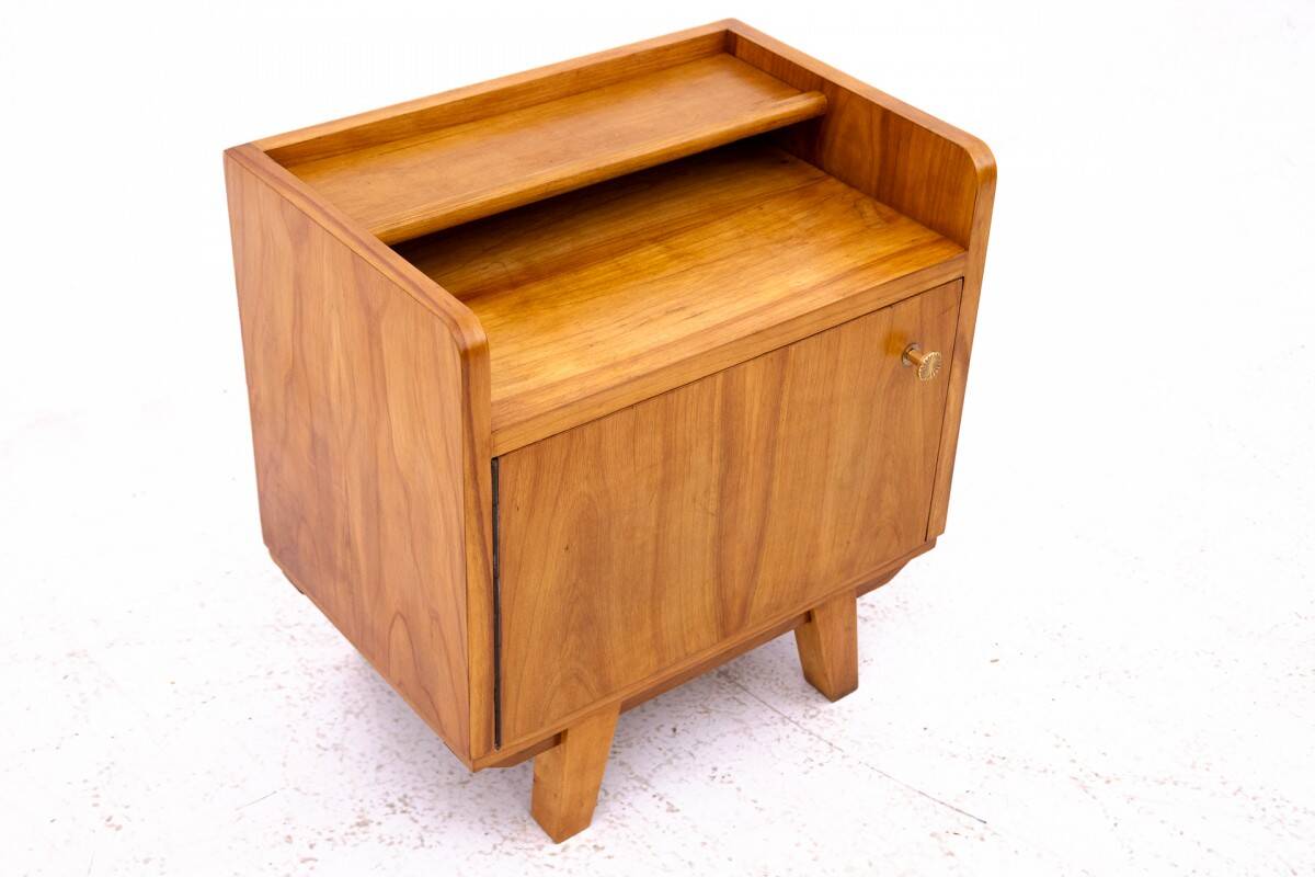 Pair of Art Deco bedside tables, Poland, 1950s.
