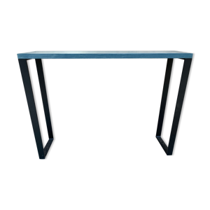 Console bois et acier