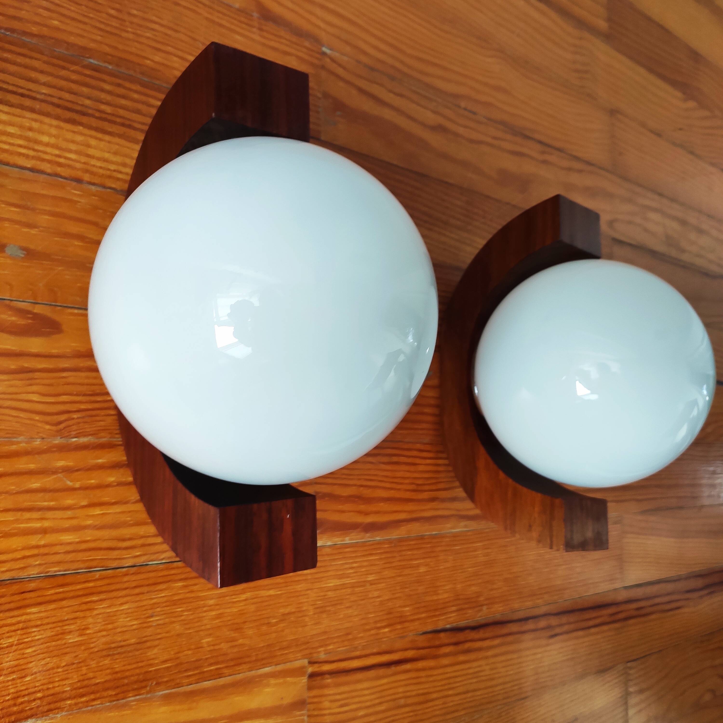 Pair of Scandinavian wall lights