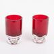 Mid-Century Reijmyre red glass vase designed by Monica Bratt, 1950’s