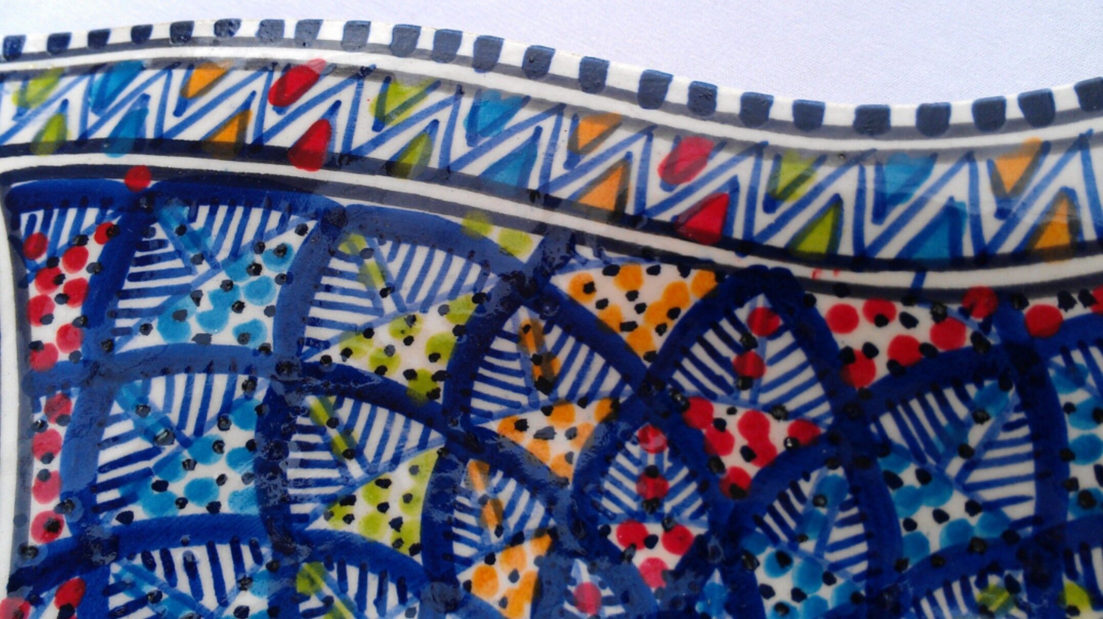 Handmade ceramic dish