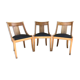 Set of 3 chairs gondoles art deco