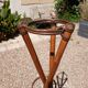 Large vintage bamboo plant stand