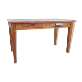 1940s oak worktable