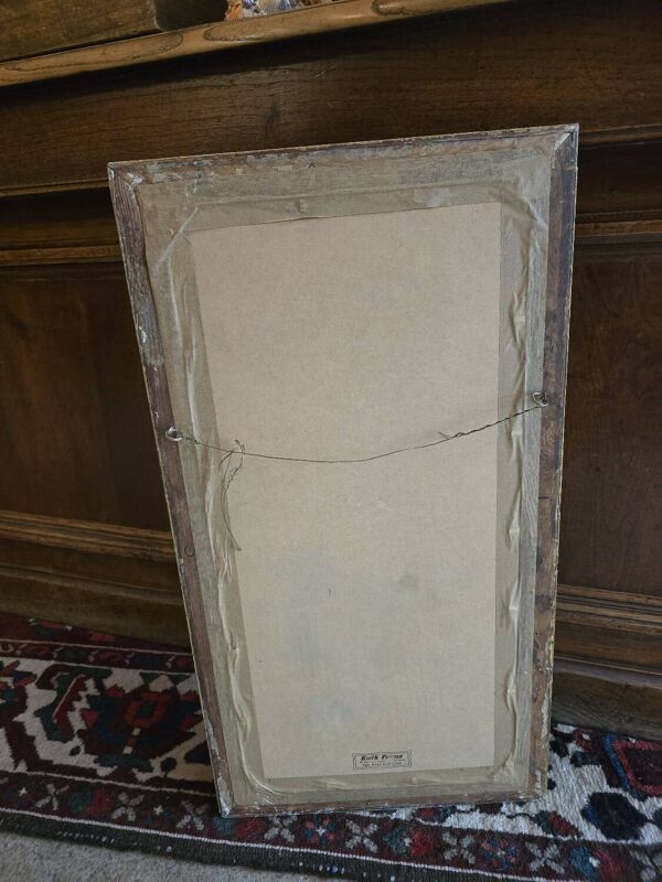 Huile sur carton Les Iris