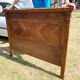 Old carved wooden bed frame