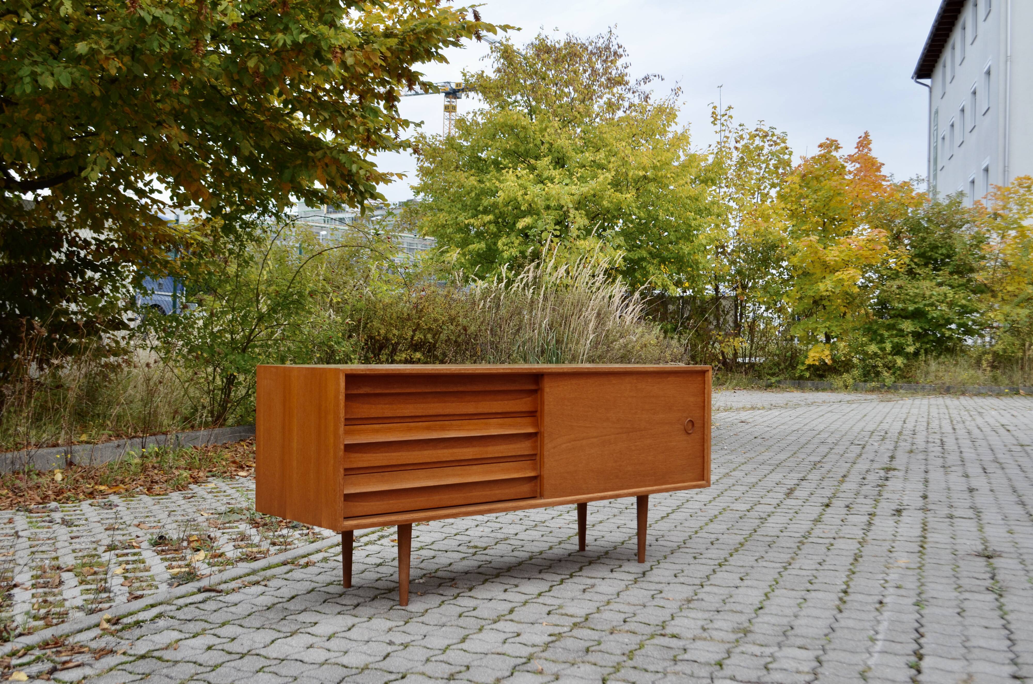 Mid century danish modern sideboard teak franz meyer vintage 60er