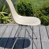 Eames cream shell chair Herman Miller