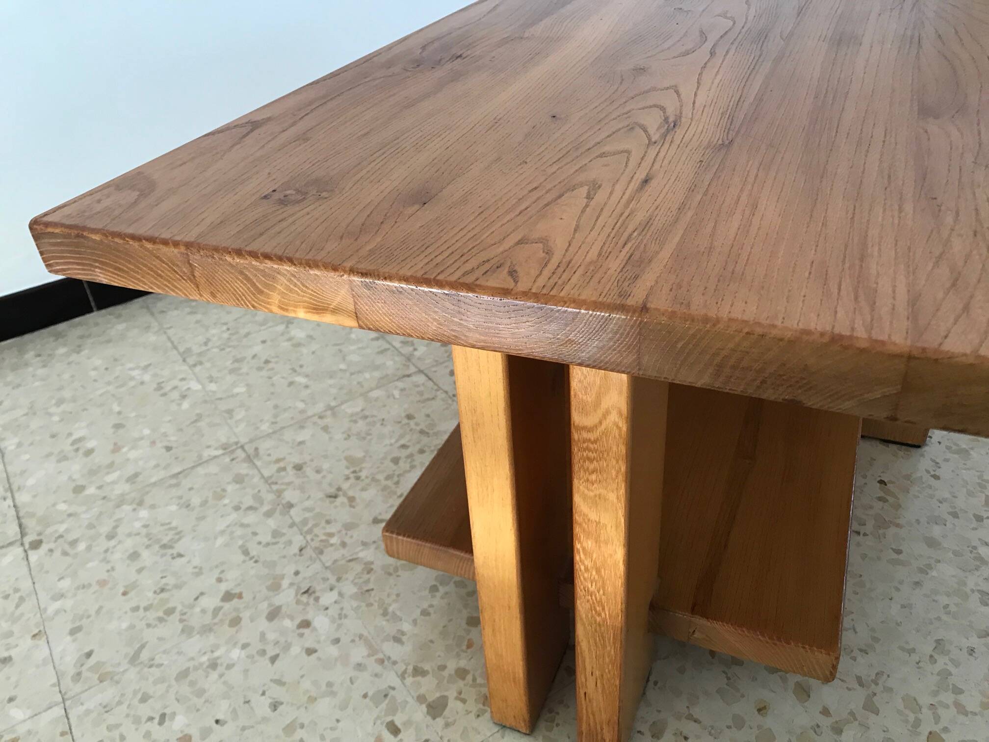 Solid elm coffee table from the 80s