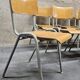 Lot of 18 vintage stackable bistro chairs 1970