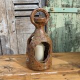 Sandstone lantern candle holder