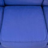 Cassina LC2 3seat Sofa by Charlotte Perriand, Le Corbusier and Pierre Jeanneret in blue fabrics