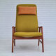 Alf Svensson, 60s, armchair model Kontur, completely restored, furniture wool