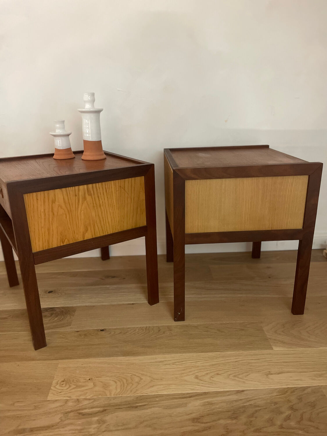 Vintage teak bedside tables – Gillis Lundgren “System” – IKEA 1960