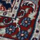 Beautifully Colored Blue Oriental Rug with Floral Pattern, 150 x 90 cm