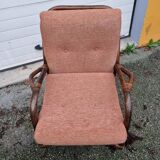 Sofa and 2 rattan armchairs from 1970