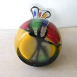 Vase in multicolored glass, Murano, 70 years