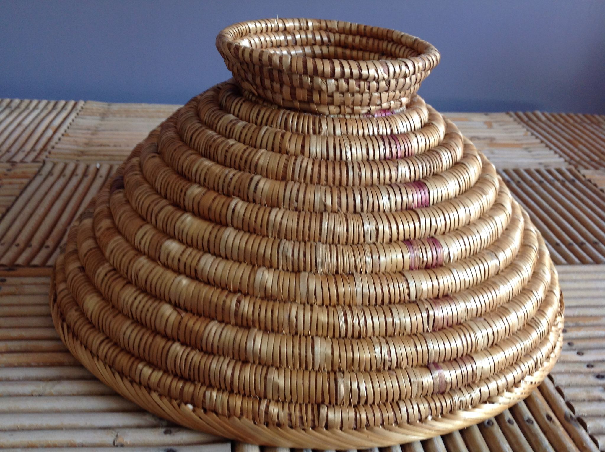 Corbeille en paille