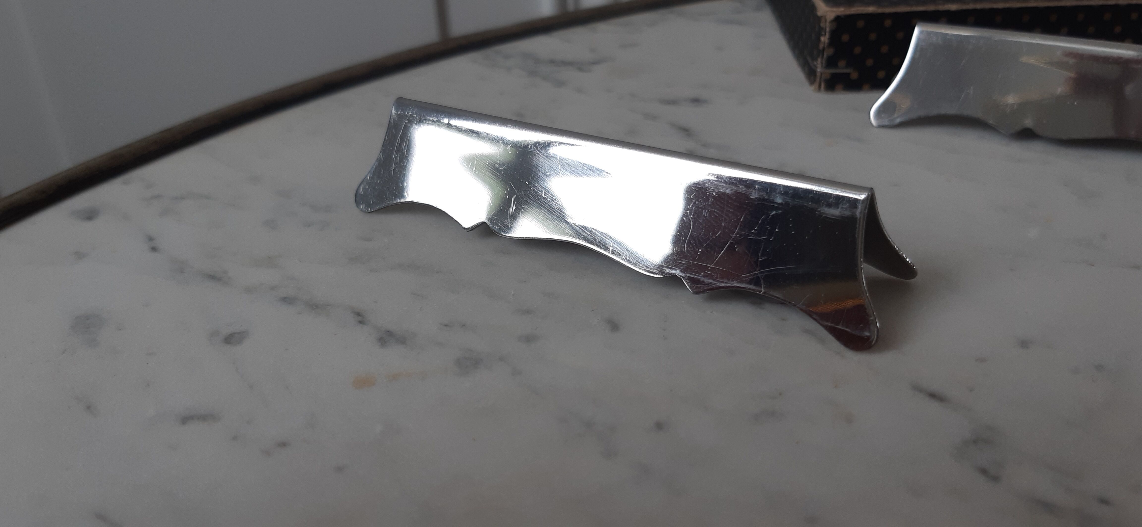Set of 12 steel knife holders 50s
