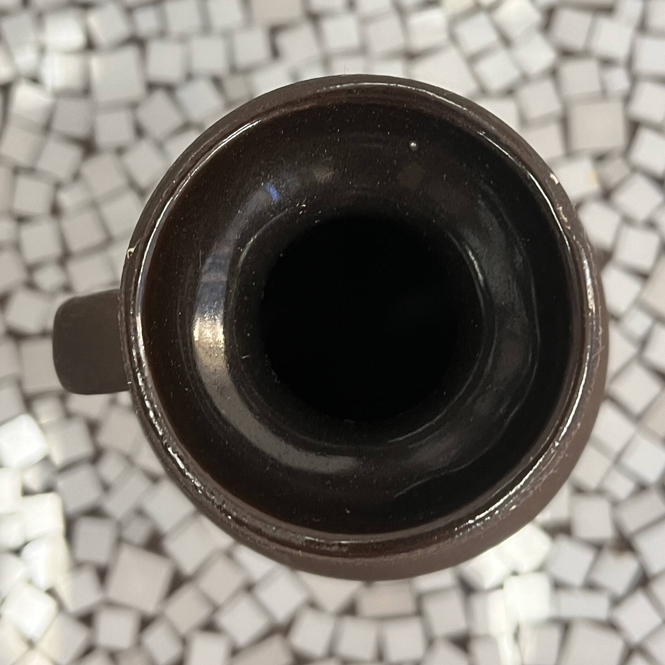 Ceramic vase with handle, Strehla Keramik, Germany, 1970s.