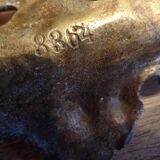 Double bronze inkwell