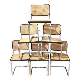 Set of 6 B32 Dining Chairs by Marcel Breuer