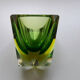 Vase Sommerso de Murano vert 70's