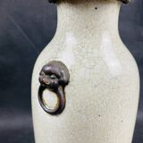 Chinese cracked porcelain lamp base
