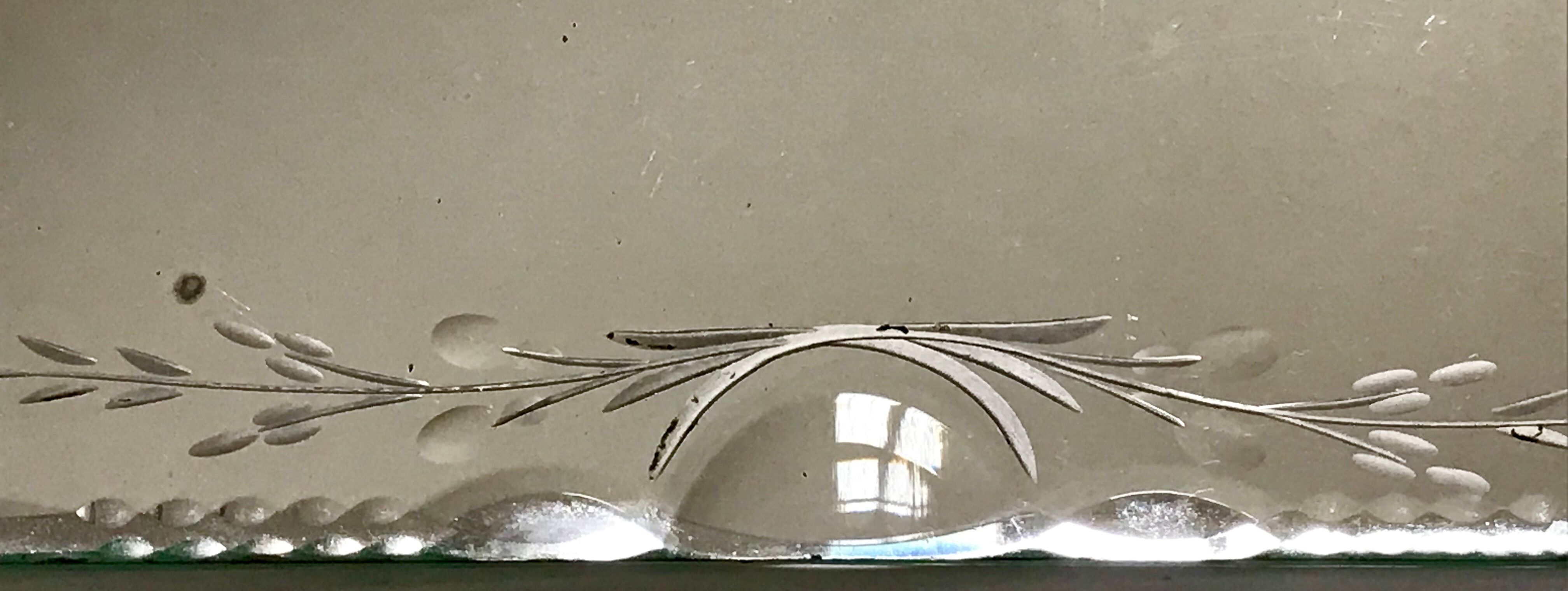 Mirror beveled and serious vintage 30 X 24cm