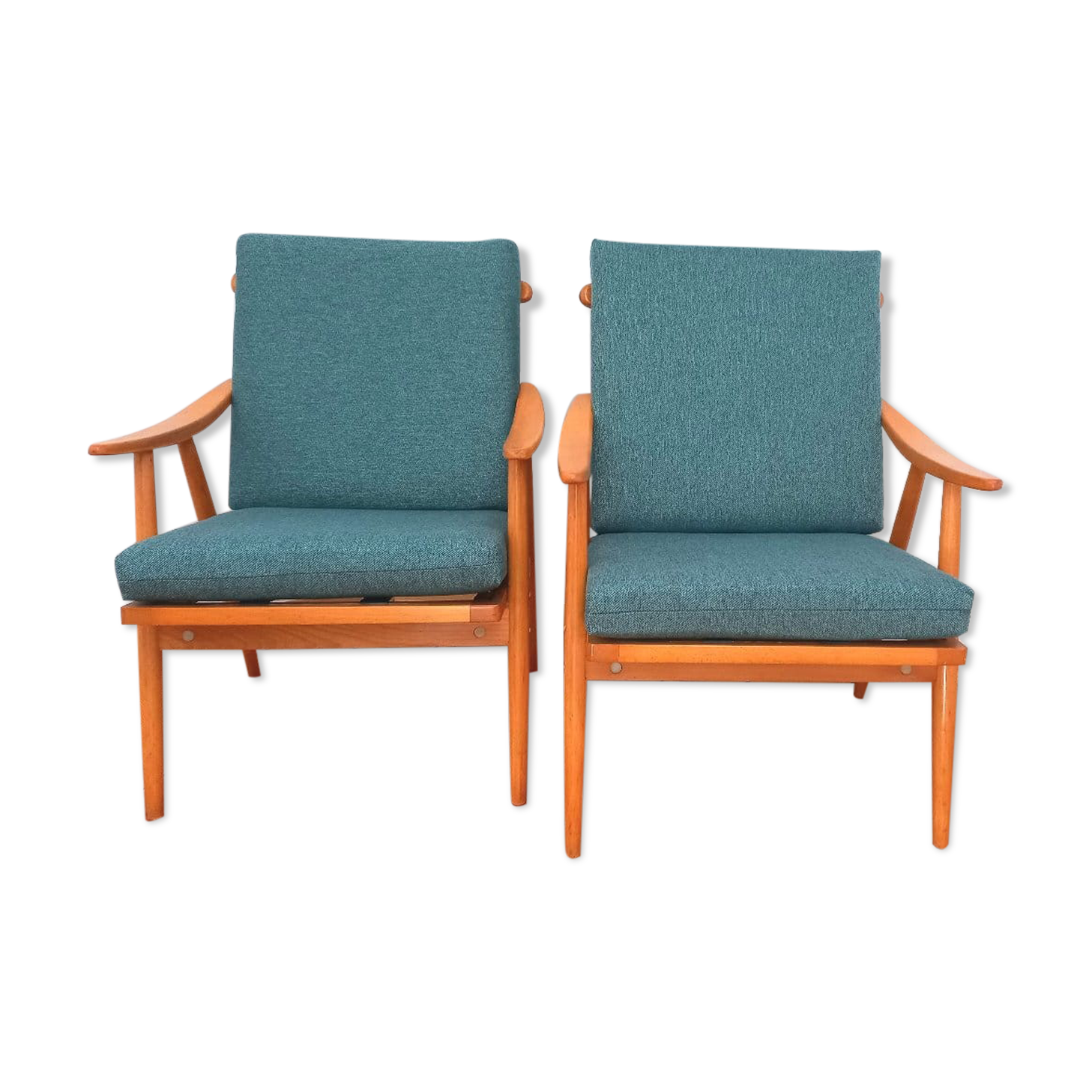 Czechoslovakian Armchairs from TON, 1960s, Set of 2