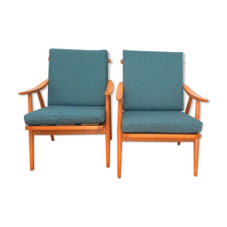 Czechoslovakian Armchairs from TON, 1960s, Set of 2